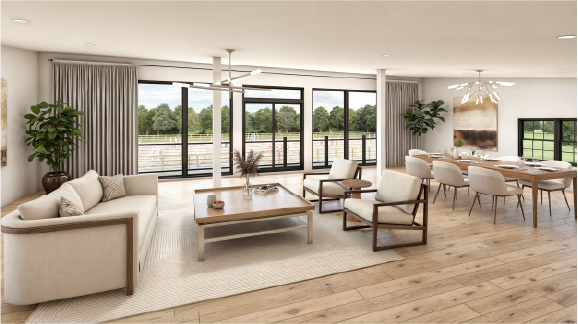 Skyline Barn Interior View 