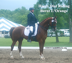 Harry Diel riding his Bernt L'Orange