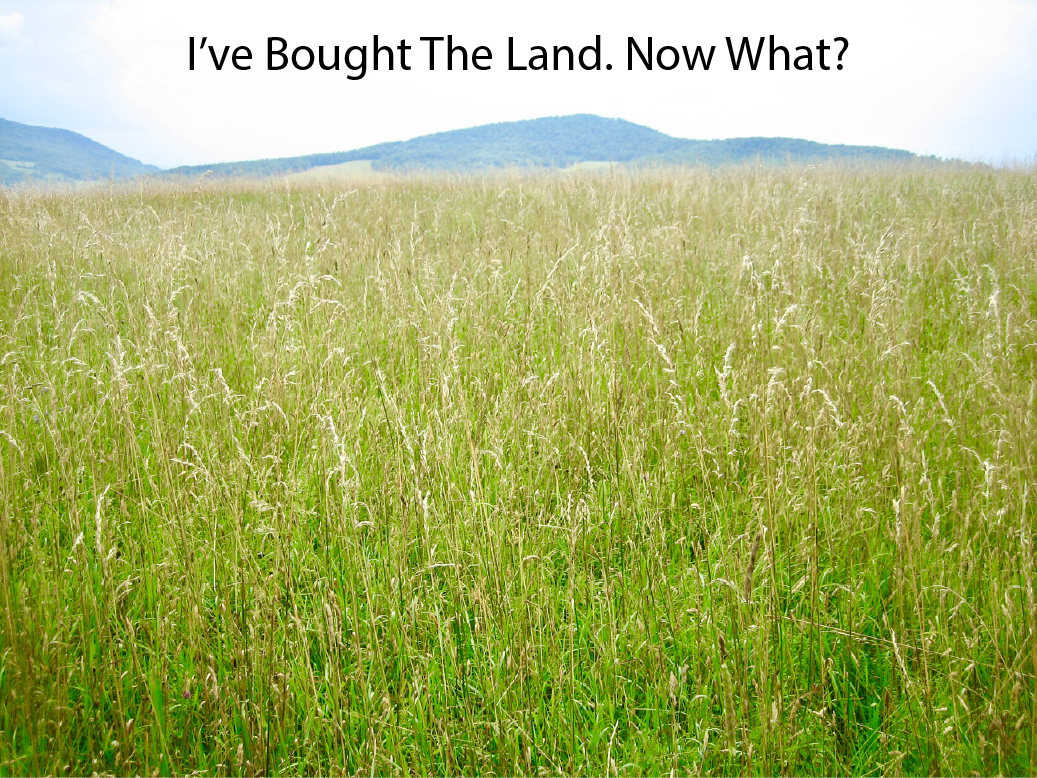 I’ve Bought The Land. Now What? 