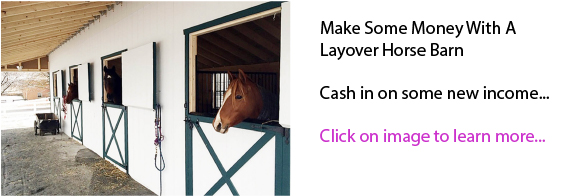 Make Some Money With A Layover Horse Barn
