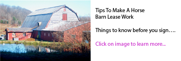 Tips To Make A Horse Barn Lease Work Tips To Make A Horse Barn Lease Work